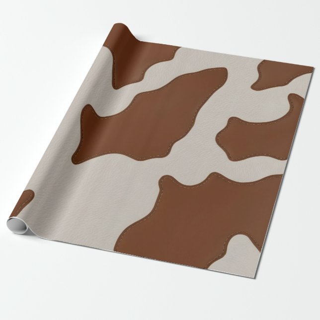 Lyxig Elegant Falsk Koxläder Trendig Kollektion Presentpapper (Utrullad)