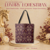 Lyxig Equestrian Burgundy och Guld