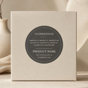 Lyxig Etikett för Produkt med Ingredienser för Små