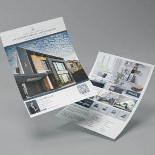 Lyxig Fastighetsförteckning Ejendom  Reklamblad