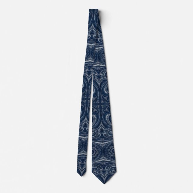 Lyxig Flytande Silvermarmor Symmetrisk Slips (Baksida)