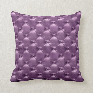 Lyxig Glam Tufted rik Amethyst plommon för läder Kudde