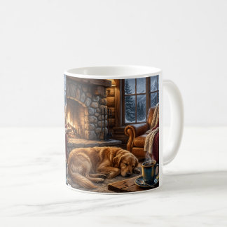 Lyxig Golden Retriever Stuga Mugg