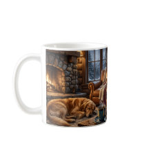 Lyxig Golden Retriever Stuga Mugg