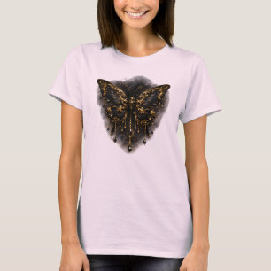 Lyxig gotisk fjäril Mörk mode Estetik Des T Shirt