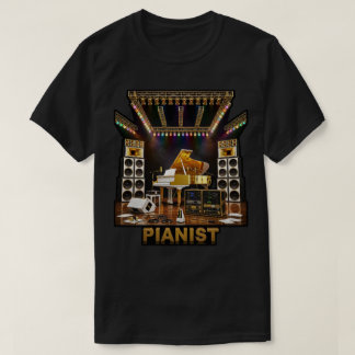 Lyxig Grand Piano Konst för Pianister Piano Spelar T Shirt