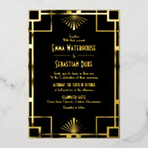 Lyxig Great Gatsby Art Deco Bröllop