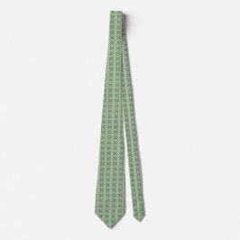 Lyxig grön geometrisk tribal-sömlös slips
