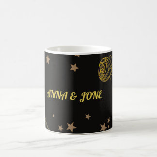 Lyxig Guld Bröllopskort Kaffemugg