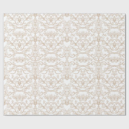 Lyxig guld Damask sömlös  Presentpapper