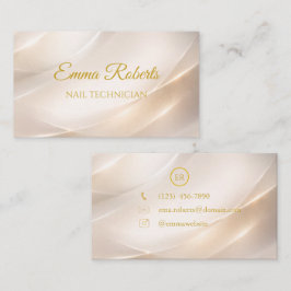 Lyxig Guld Elegant Visitenkort | Modern Minimalism Visitkort