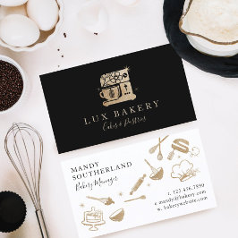 Lyxig Guld Glänsande Bakers Stående Mixer Visitkort