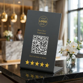 Lyxig Guld Kol QR-kod Recensionsfeedback