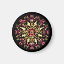 Lyxig Guld Mandala - Gylden Ornamenterad Lotus