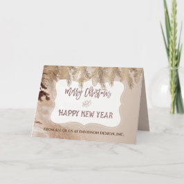 Lyxig Guld Marmor Tall Modern Företagsekonomi Helgkort