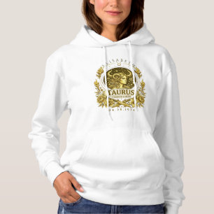Lyxig Guld Oxen Zodiak Gudinna – Feministisk Hoodi T Shirt