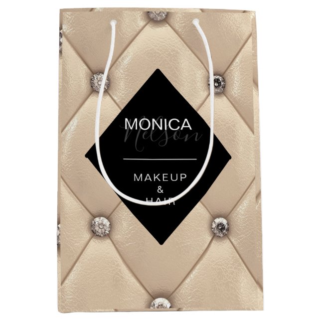 lyxig guld-tuftad monogramprodukt (Framsidan)