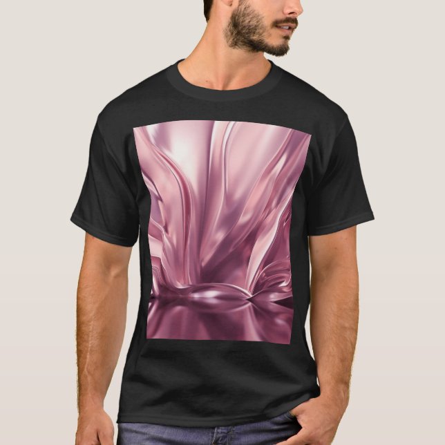 Lyxig guldbakgrund för 3D-illustration T Shirt (Framsida)