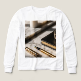 Lyxig guldfyllnads-penna för skrivbordet! t shirt