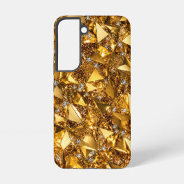 Lyxig guldkristall Samsung Galaxy S22 Art Case