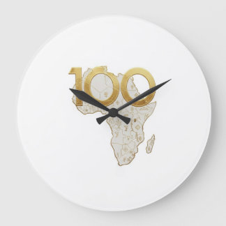 Lyxig gyllene Afrika 100 år hundraårsjubileum - Stor Klocka