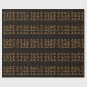 Lyxig gyllene bokstav S krona diamant monogram Presentpapper