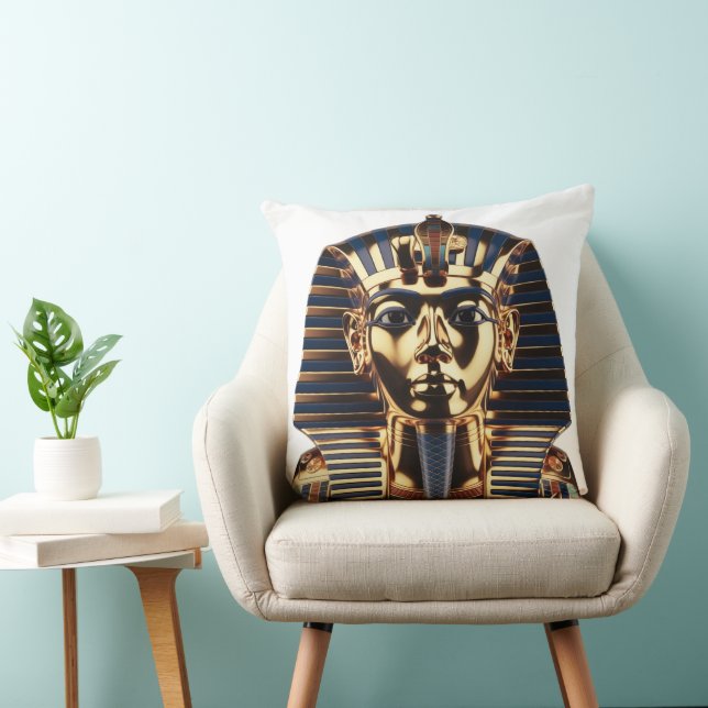Lyxig gyllene egyptisk maskkonst kudde (Stol)
