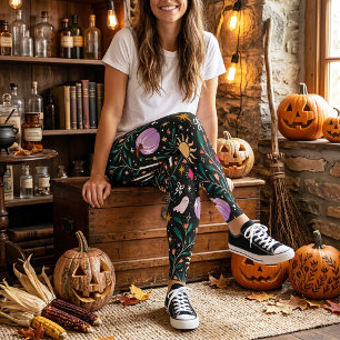 Lyxig Halloween Söt Whimsical Kuslig Feminint Leggings