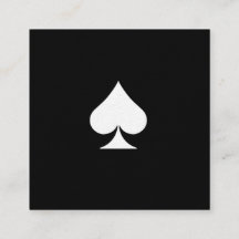 Lyxig högvärdig spadevisitkortsvart