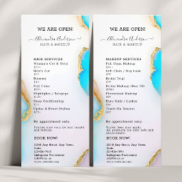 Lyxig Holografisk Agat Guld Opal Prislista Reklamkort