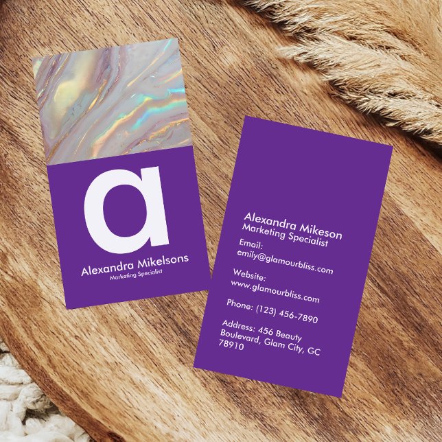 Lyxig Iridescent Visitkort (Skapare uppladdad)