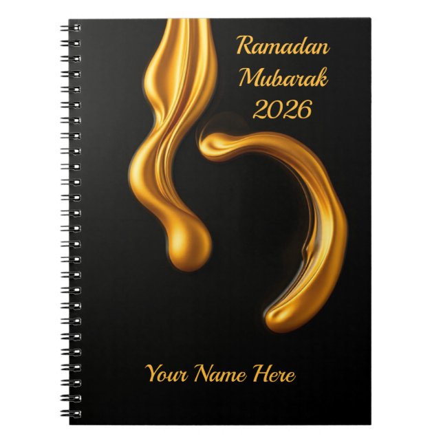 Lyxig islamisk parfymkänsla anteckningsbok (Framsidan)