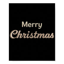 Lyxig jul typografi affisch 01