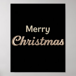Lyxig jul typografi affisch 01