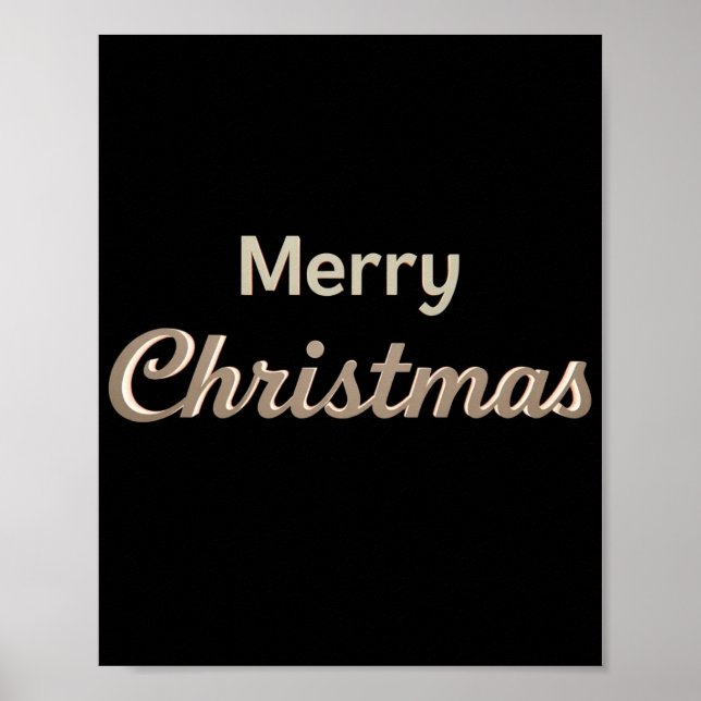 Lyxig jul typografi affisch 01 (Framsidan)
