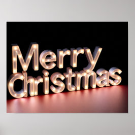 Lyxig jul typografi affisch H06