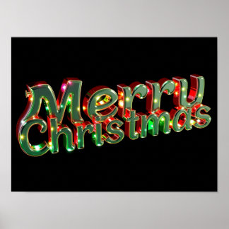 Lyxig jul typografi affisch papper H09