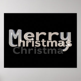 Lyxig jul typografi affisch papper H32