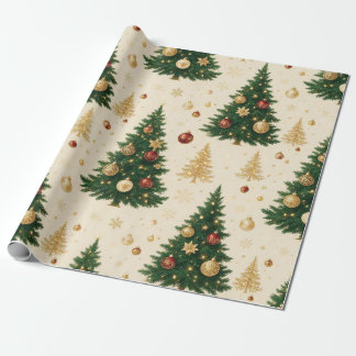Lyxig julgran i smaragd och guld filigran presentpapper
