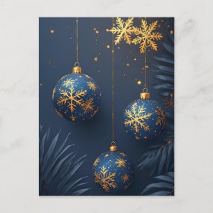 🎄 Lyxig julgransprydnad Elegans ❄️ Festlig Vykort