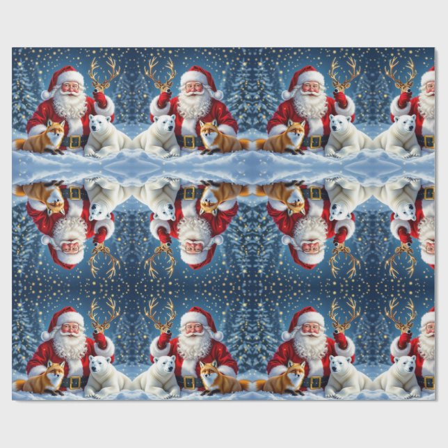 lyxig julklappsinslagningspapper presentpapper (Platt)