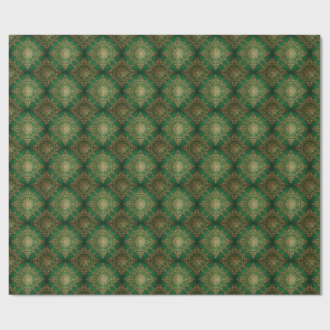 Lyxig julklappspapper presentpapper (Platt)
