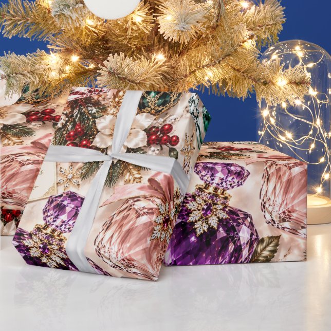 Lyxig julparfym presentpapper (Helgdagar)