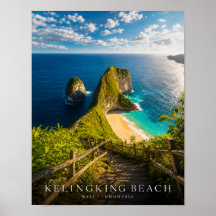 Lyxig Kelingking Beach Bali Affisch