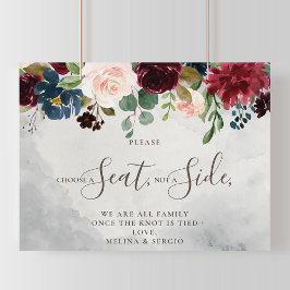 Lyxig Klassisk Välj en plats inte en sida Bröllop  Poster