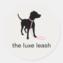 Lyxig Klistermärke för Hundpromenad | Logotyp med 