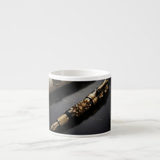 Lyxig konst kaffemug med reservoarpenna espressomugg