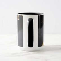 Lyxig konst kaffemug med reservoarpenna