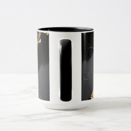 Lyxig konst kaffemug med reservoarpenna mugg