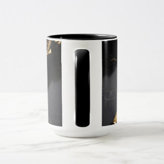 Lyxig konst kaffemug med reservoarpenna mugg